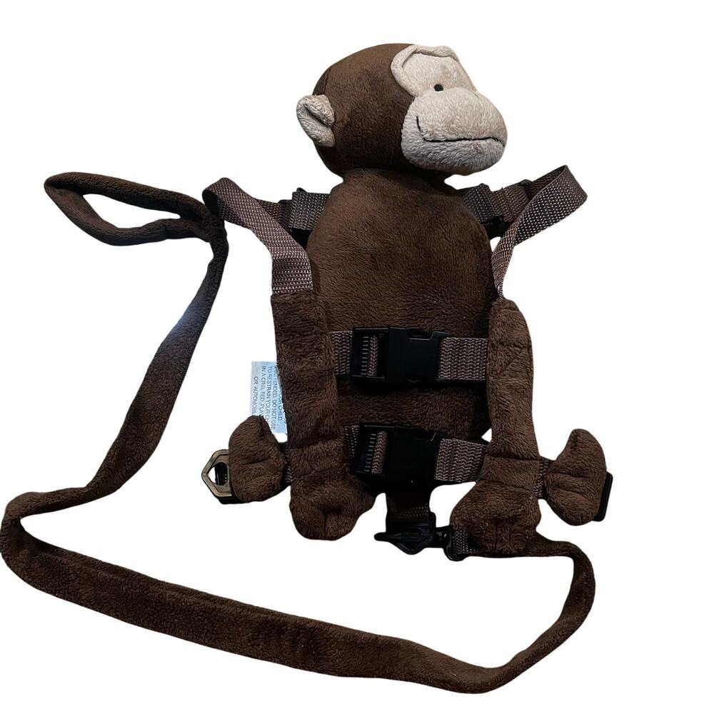 Eddie Bauer 2 In 1 Safety Harness Buddy Monkey Adjustable Backpack Plush Stuffed